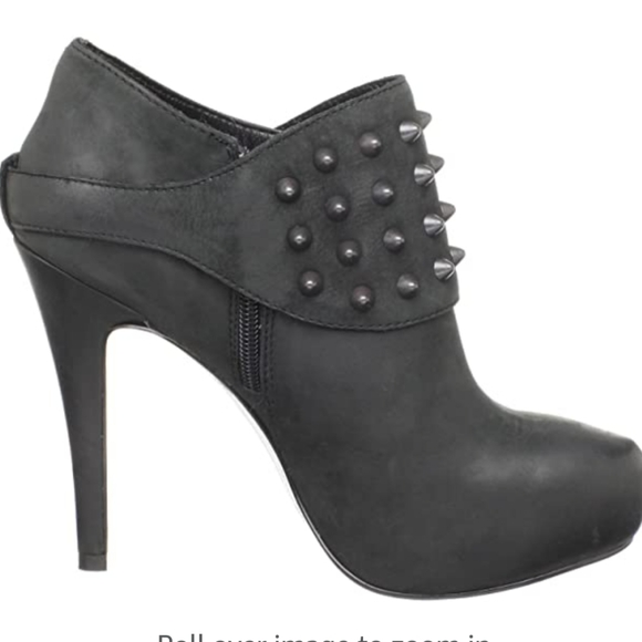ASH EMMA BOOTS IN GREYISH BLACK WITH GUNMETAL STUDS 40 - Picture 3 of 16